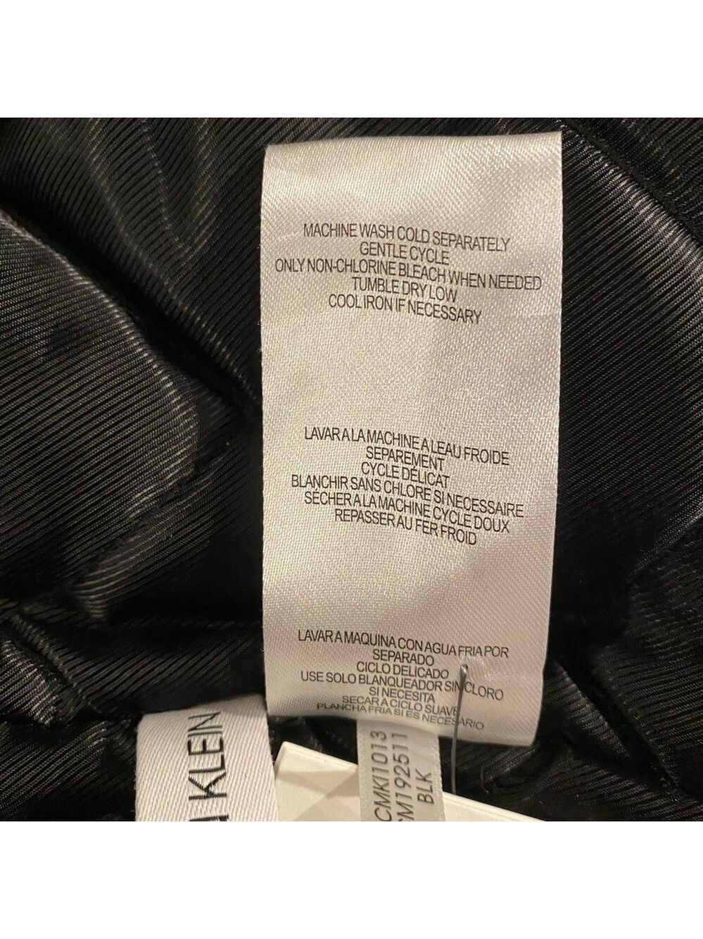 Calvin Klein Black Faux Shearling Motorcycle Jacket NWT Size M - Picture 12 of 12